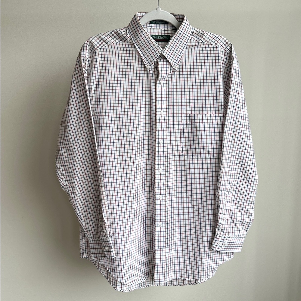 Savile Row Multi Colour Grid Pattern Shirt